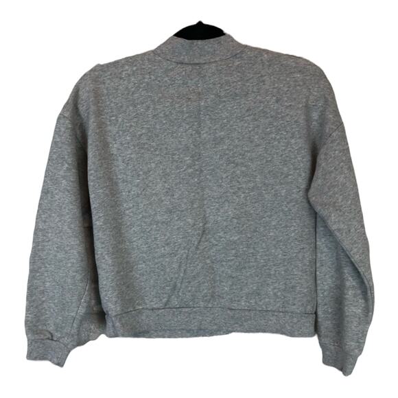 H&M "Youth Tribe" Gray Mock Neck Pullover Sweatshirt Women's Size Small S - Picture 6 of 8